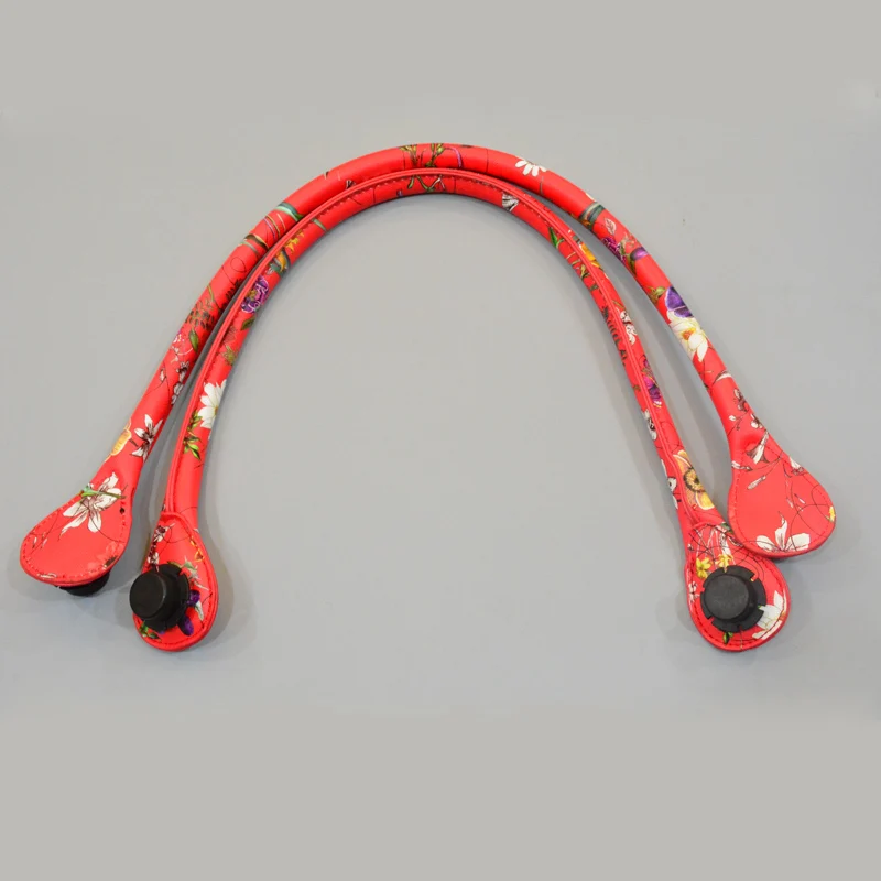 YESIKIMI Obag Handles PU Leather Solid Handle Bag Accessories Flower Straps 65cm Belt DIY Purse Parts
