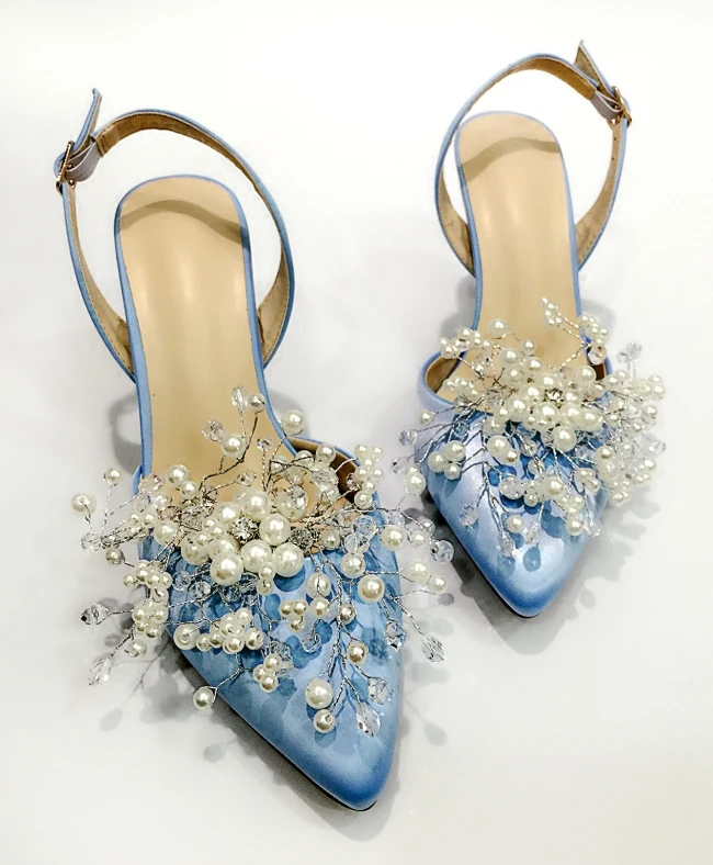 Perla Diamante Señora De Mujeres Tacón Boda Sandalias Ol 2019 Dulce Soltera Fiesta Alto rojo Zapatos Nuevo Mujer Bomba lavanda blanco Delgada Marfil Punta vPfEnIw