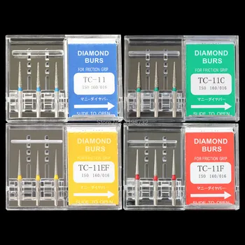 

10 Boxes Dental Diamond Burs TC-11/TC-11F/TC-11C/TC-11EF Polisher Drill FG1.6mm High Speed Handpiece DIA-BURS Fast Shipping