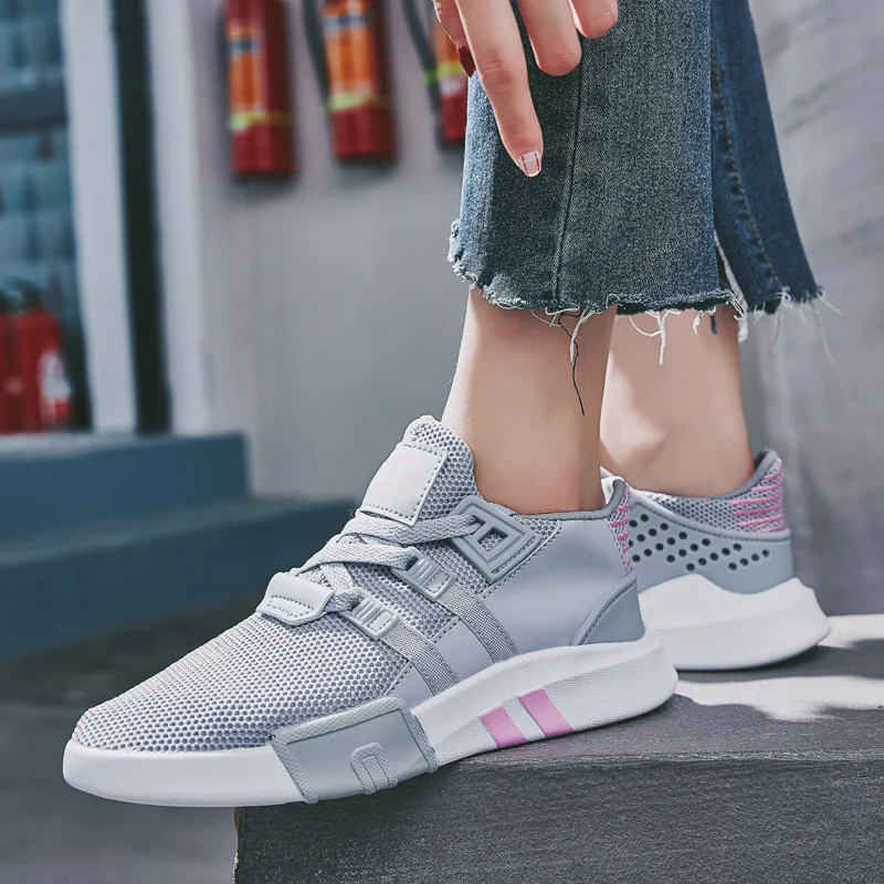 

Summer Breathable Women's Shoes 2019 Fashion Ladies Sports Shoes Brand Design Casual Ladies Flat Shoes Women's Tennis Shoes