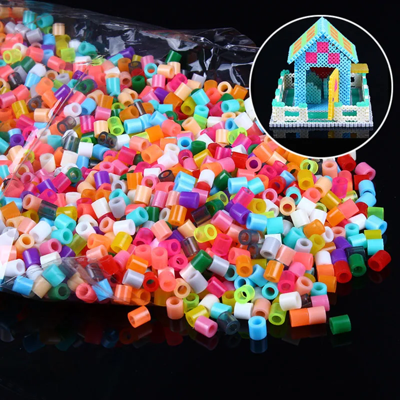 1000 шт Perler бисер 5 мм игрушка для детей забавное ремесло DIY ручной работы предохранитель бисер многоцветный творческий интеллект развивающие игрушки