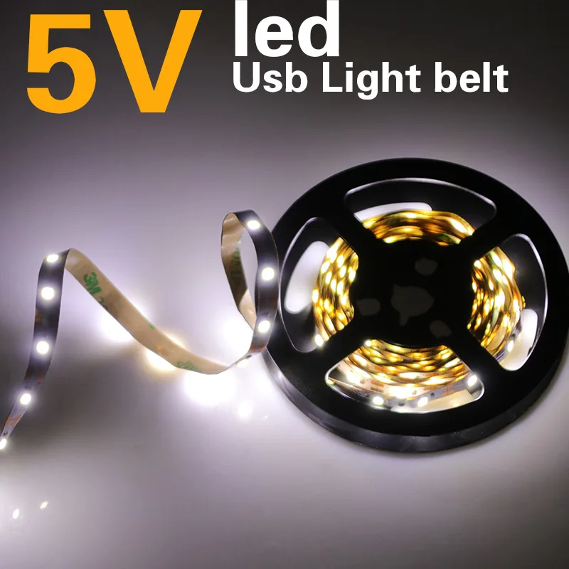 DC5V USB LED Cabinet Light Strip Waterproof 5V SMD 2835 Under Bed Closet Wardrobe Stairs Night 1M 2M 3M 4M 5M | Освещение