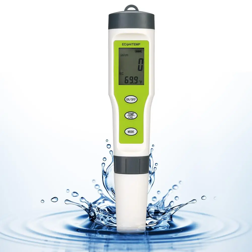 3 в 1 тест чистоты воды Ручка Портативный цифровой EC PH Темп метр качество воды тест er чистота тест ручка