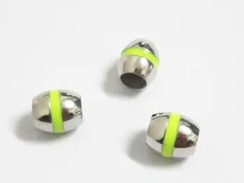 

Yellow lace Round Magnetic clasp Rhodium plated magnet clasp