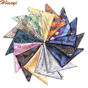 

Hlinayi 2019 men's pocket kerchief small square kerchief large fringe fashion chest kerchief handkerchief