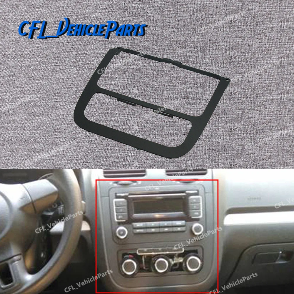 VW JETTA MK V 2005 to 2009 FITTING KIT BLACK FASCIA ADAPTOR PANEL SURROUND