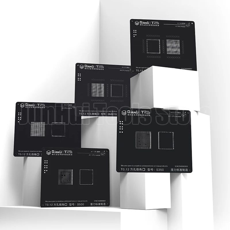 QIANLI 3D оловянный шаблон для посадки IPHONE A7 A8 A9 A10 A11 CPU верхний и нижний уровни