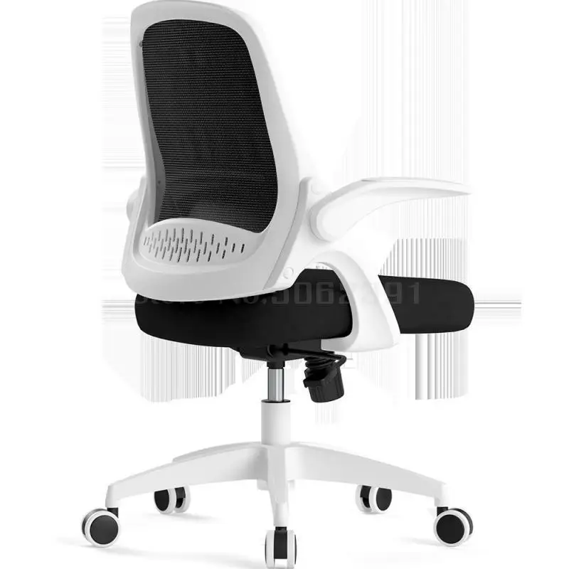 

Black-and-white Computer Chair Household Chair Backrest Simple Study Swivel Chair Student Study Desk Chair Chair Office Chair
