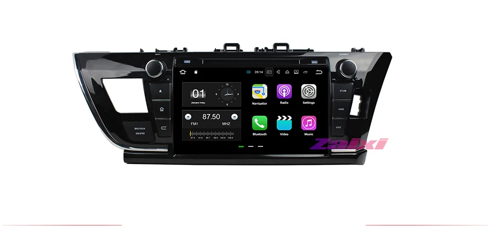 ZaiXi для Toyota Corolla 2013~ автомобильное мультимедиа андроид система 2 DIN Автомобильный dvd-плеер gps-навигатор Радио Аудио WiFi