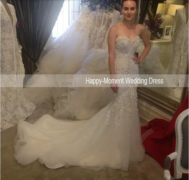 На заказ Романтический vestido de noiva casamento Модный сексуальное свадебное платье Длинные Русалка Мать невесты платья для женщин