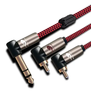 

Stereo 1/4'' Jack 6.35mm to Dual RCA Male Audio Cable For Amplifier Speaker Subwoofer Audio Devices 1m 2m 3m 5m