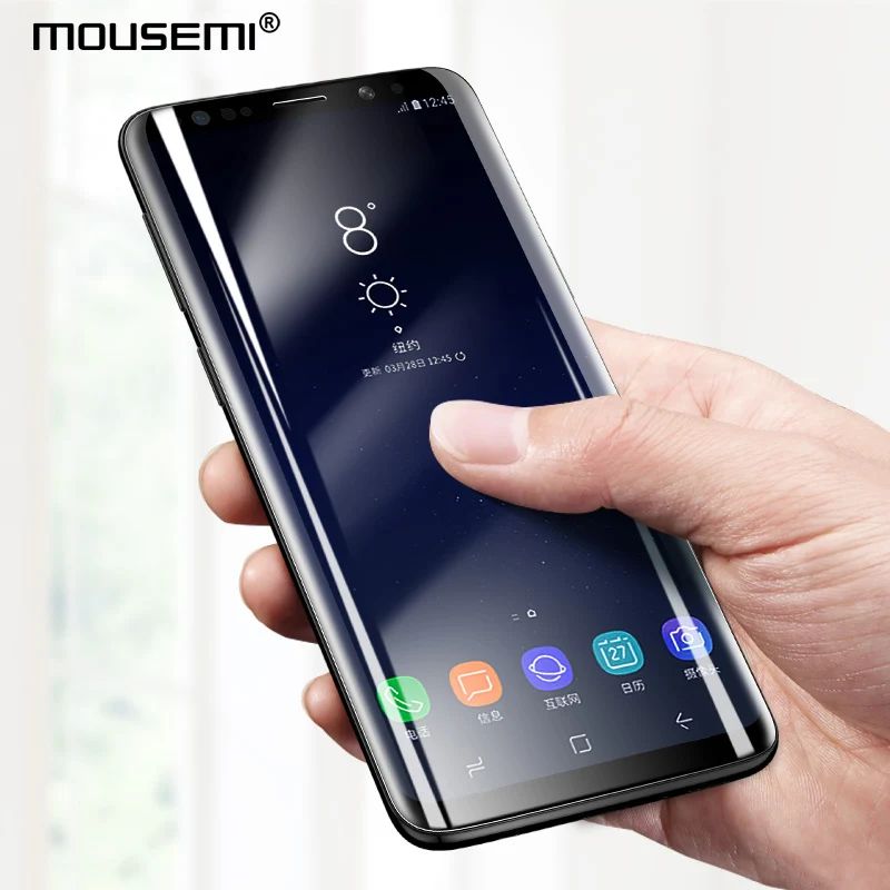 Mousmi для Samsung Galaxy S8 Plus Note 8 9 S9 защита экрана полное покрытие 3D изогнутое закаленное