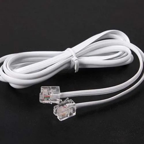 10 قطعة عالية السرعة 3FT 1 M RJ11 الهاتف الهاتف مودم ADSL خط الحبل كابل