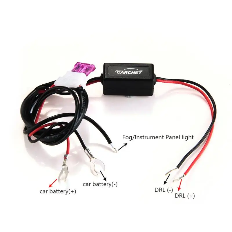 CARCHET LED Daytime Running Light DRL Auto On Off Controller 