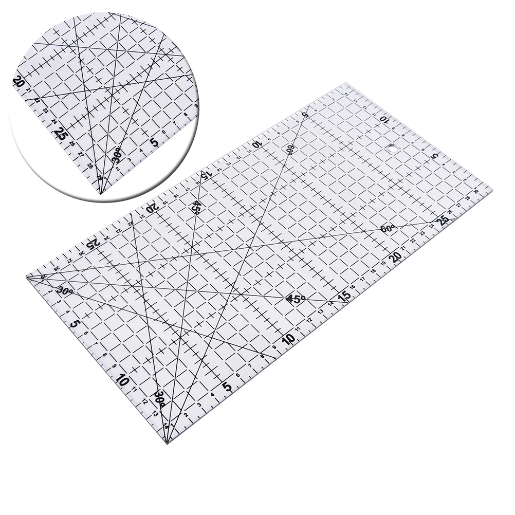 

1pc Large Size Patchwork Ruler Quilting Tools Thick Acrylic Fabric Cloth Ruler for Patchwork DIY Sewing Quilting Tools