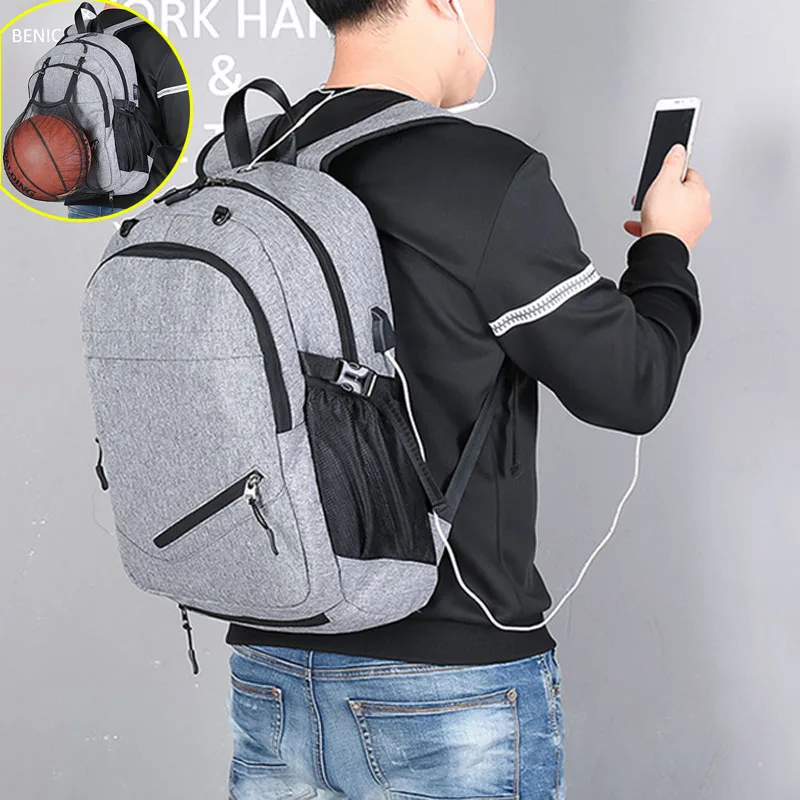 Men/'s Sports Backpack Rucksack Basketball Cycling Travel Bag Schoolbag Daypack