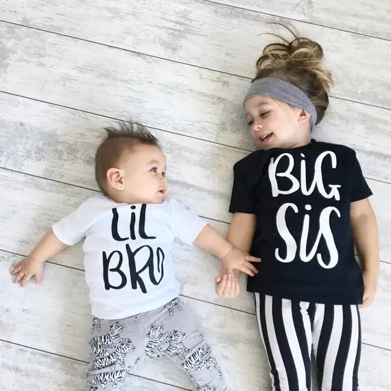 matching shirts for baby and sister