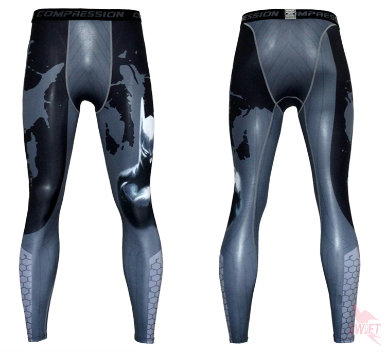 Лоскутные мужские легинсы для бега компрессионные штаны для йоги гимнастические упражнения фитнес Леггинсы быстросохнущая тренировочная спортивная одежда