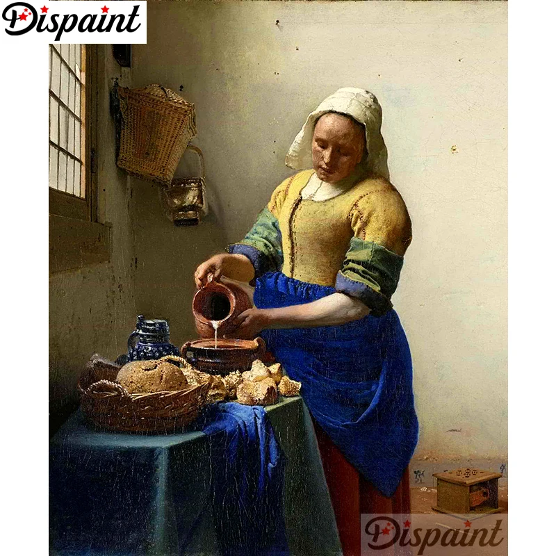 

Dispaint Full Square/Round Drill 5D DIY Diamond Painting "Character woman" Embroidery Cross Stitch 3D Home Decor A12773
