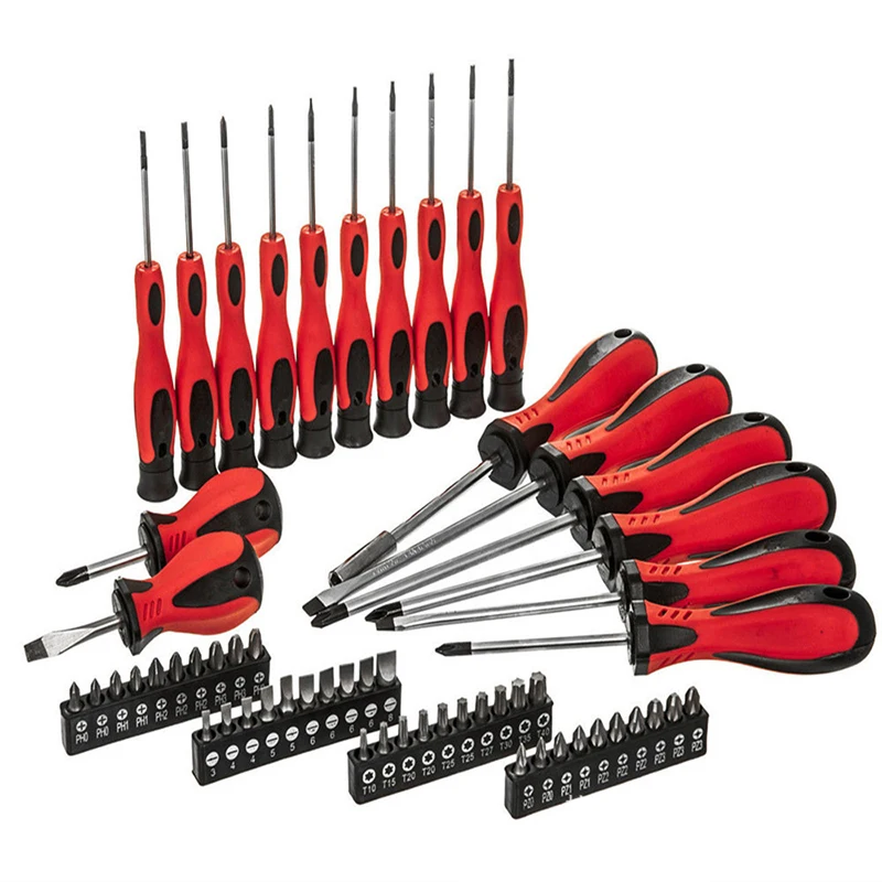 58pcs/set Screwdriver Set Slotted Torx PZ Screwdriver Repair Tool Kit DIY Fix Hand Tool Set