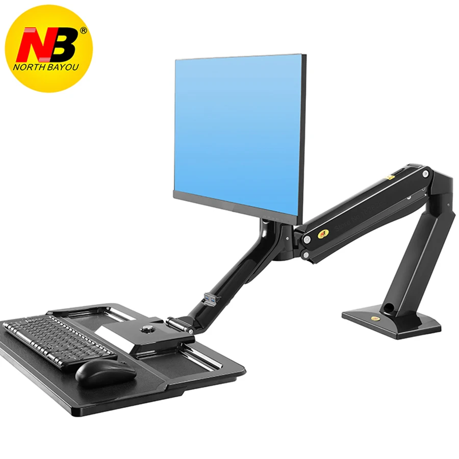 Nb Fc40 Ergonomic Height Adjust Computer Sit Stand Workstation 24