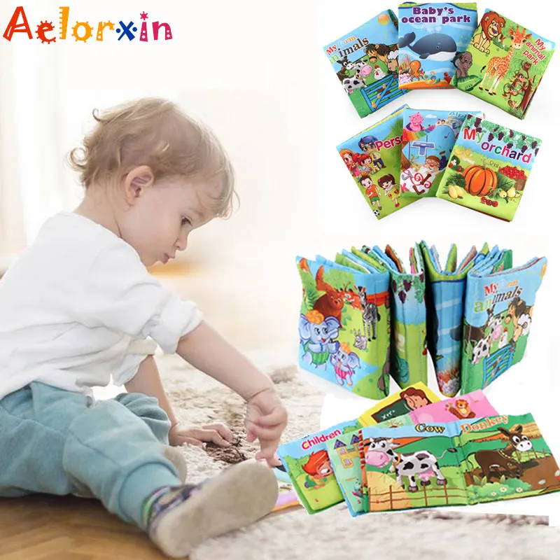 Infant Baby Soft Cloth Book Toy Educational Cognitive Learning Newborn Toy Early Learning Educate Baby Toys Stroller Infant Baby Soft Cloth Book Toy Educational Cognitive Learning Newborn Toy Early Learning Educate Baby Toys Stroller