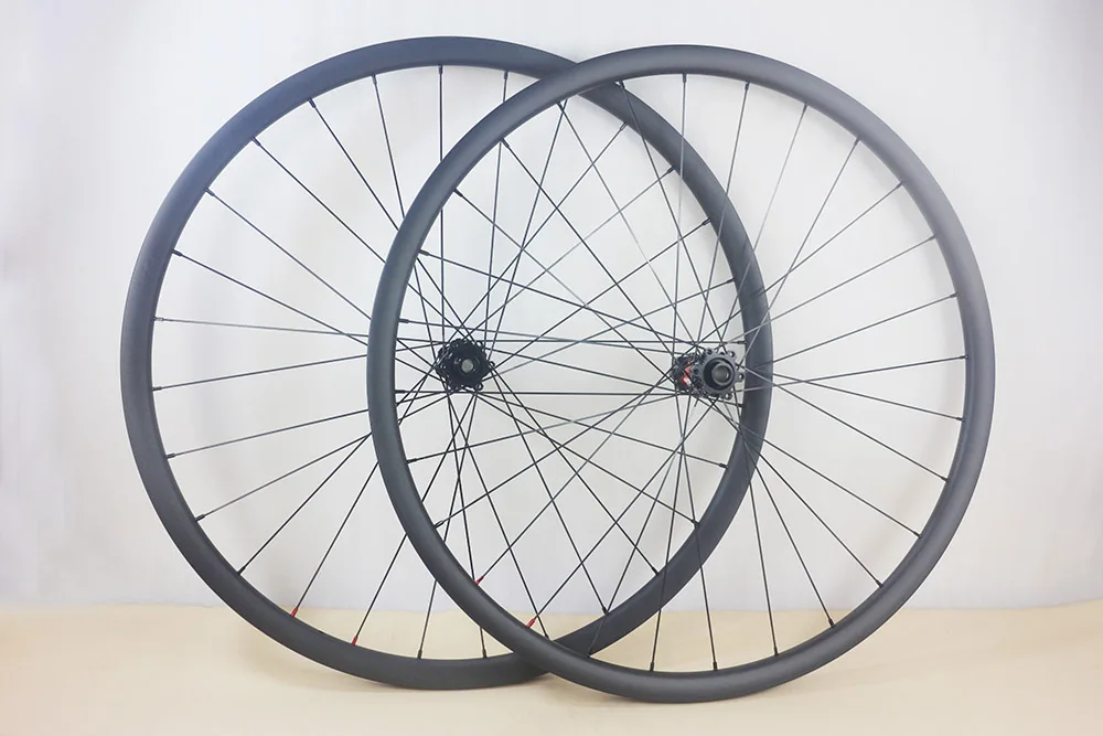 mtb 29er wheels super light carbon mtb wheels 27mm width straight pull J hook hubs xc boost wheelsets 110x15 148x12 TA
