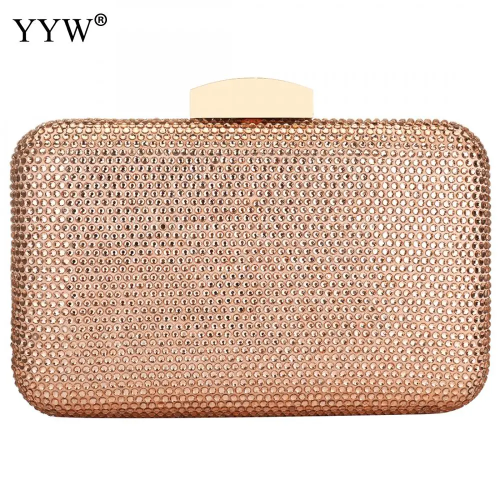 Hard-Surface Resin Rhinestones Clutches Designer Crossbody Bags For Women Fashion High Quality Ladies Clutch Purse Wallets - Цвет: pink