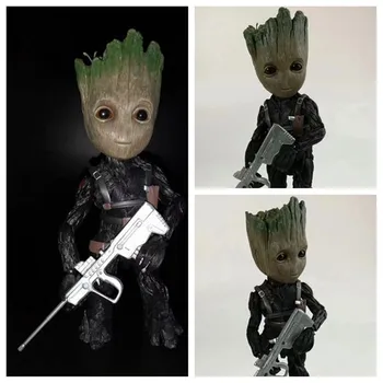 

Marvel 26CM Guardians of The Galaxy Avengers figure Grout Tree Man Cosplay Winter Soldier PVC Action Model Toys