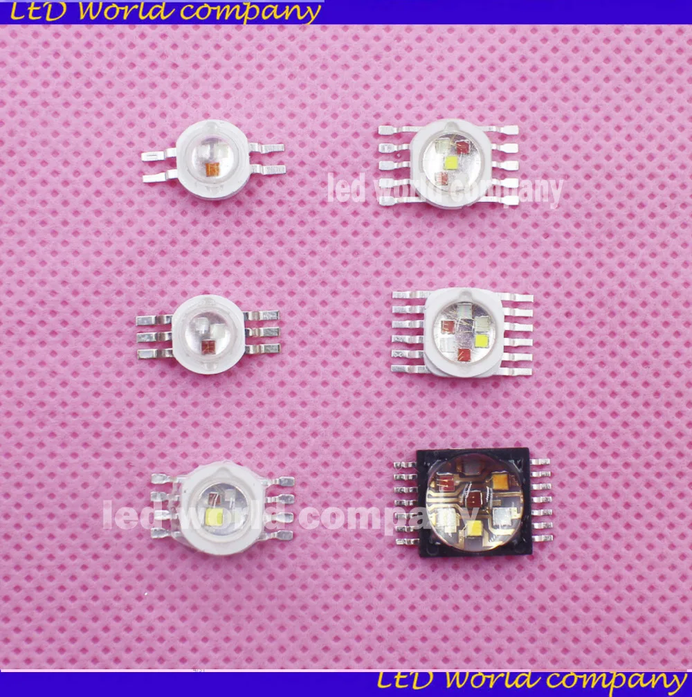RGBW (RGB + W Y UV) 6 Вт 9 12 15 18 Светодиодная лампа эмиттерные диоды для сценического