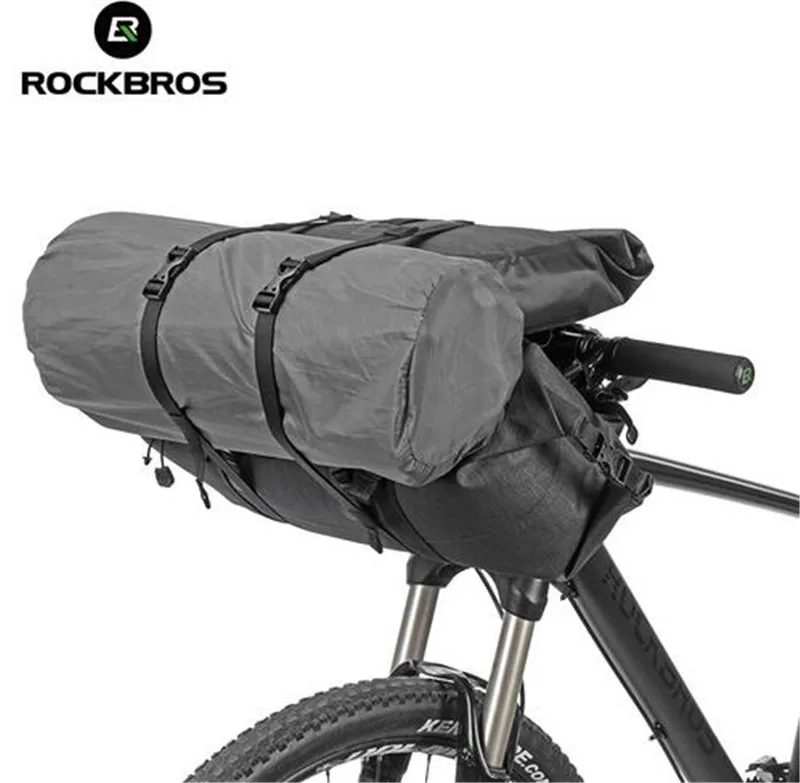 

ROCKBROS Waterproof MTB Cycling Handlebar Bags Bicycle Front Tube Big Capacity 20 L Bag Front Frame Pannier Bike Accessories