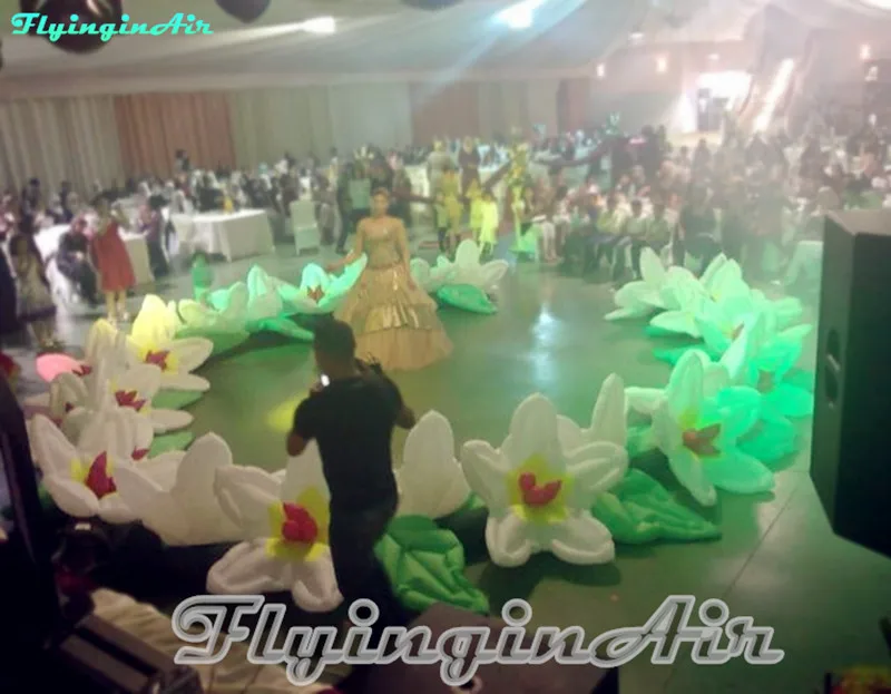 

10m Inflatable Flower Chain Decorative Flower String for Wedding/Event Decoration
