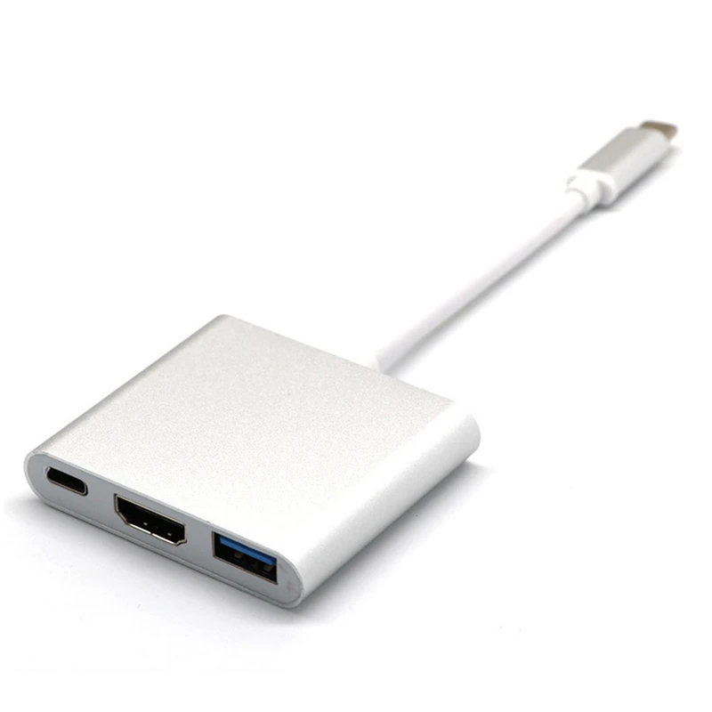 Адаптер Trumsoon Type C к HDMI 4K USB 3 0 1 VGA HUB для Macbook Surface Samsung Dex Huawei xiaomi 10 Монитор ТВ