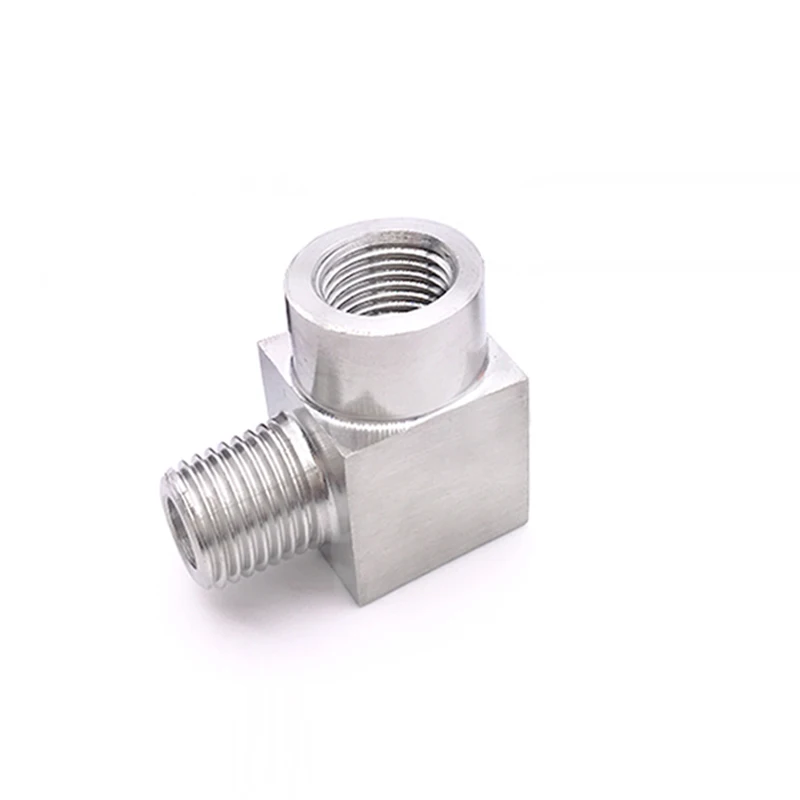 

304 Stainless Steel 3/4" BSP Female x 3/4" BSP Male Thread 90 Degree Elbow High Pressure CNC Pipe Fitting Connector Coupler