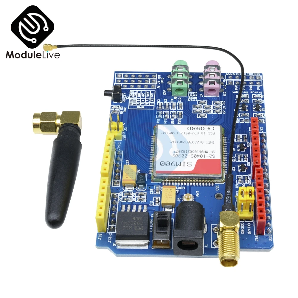 SIM900 850/900/1800/1900 МГц GPRS/GSM щит развитию совместимая плата модуль для Arduino GPIO PWM РТК "сделай сам"