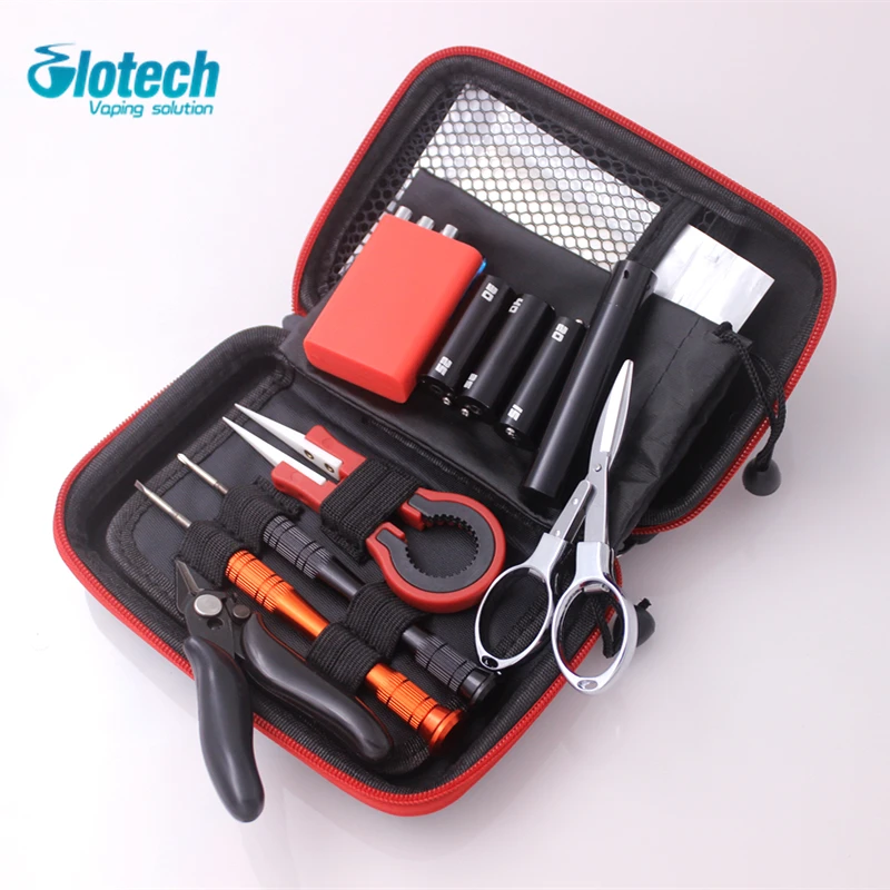 Glotech newest font b vape b font DIY tools kits coil jig ceramic tweezers wire coiling