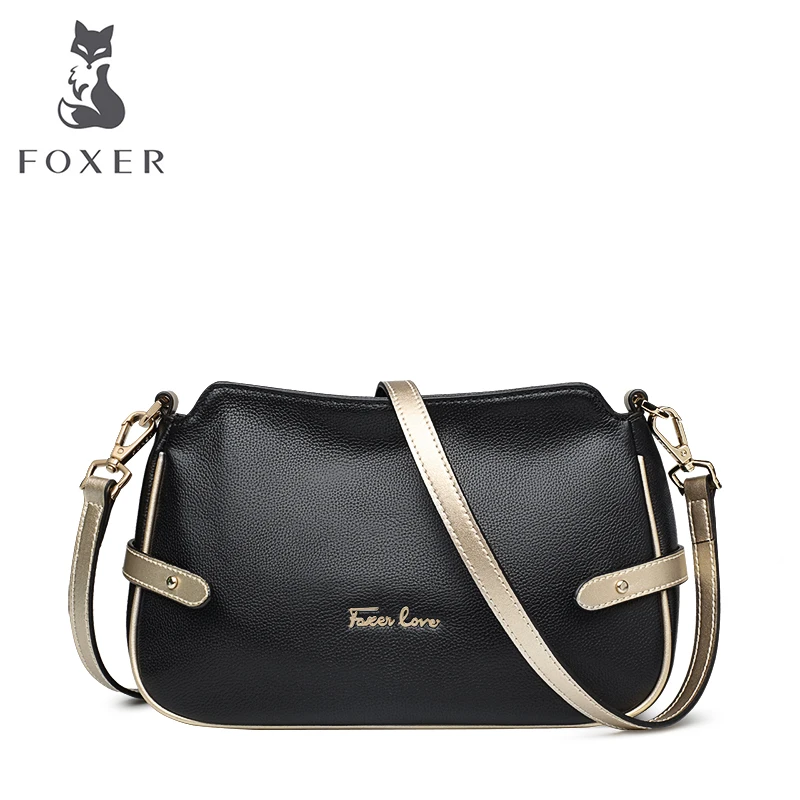

FOXER Brand Women Genuine leather Shoulder bag & Messenger Bags Fashion small bags for Female