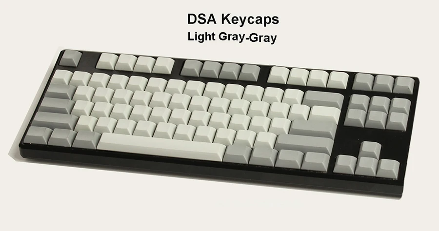 NPKC PBT пустой DSA Keycaps Мечтательный фиолетовый бордовый серый цвет микс для переключатели Cherry MX механические клавиатуры - Цвет: 87 Light Gray-Gray