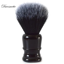Dscosmetic 24 мм кисточка для бритья диаметр черные и белые синтетические волосы щетка для бритья Парикмахерская щетка с ручкой из смолы инструмент для бритья