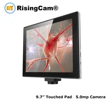 Цифровая камера микроскопа 5,0 МП CMOS с 9,7 дюймовым ЖК-планшетом Android