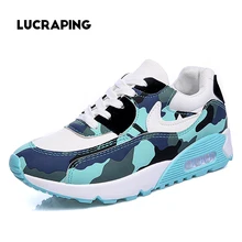 Women’s Running1 Shoes Low Flat With air-cushioned Shoes Gump Shoes Tide Female Korean Student Camouflage sport1 Casual Shoes