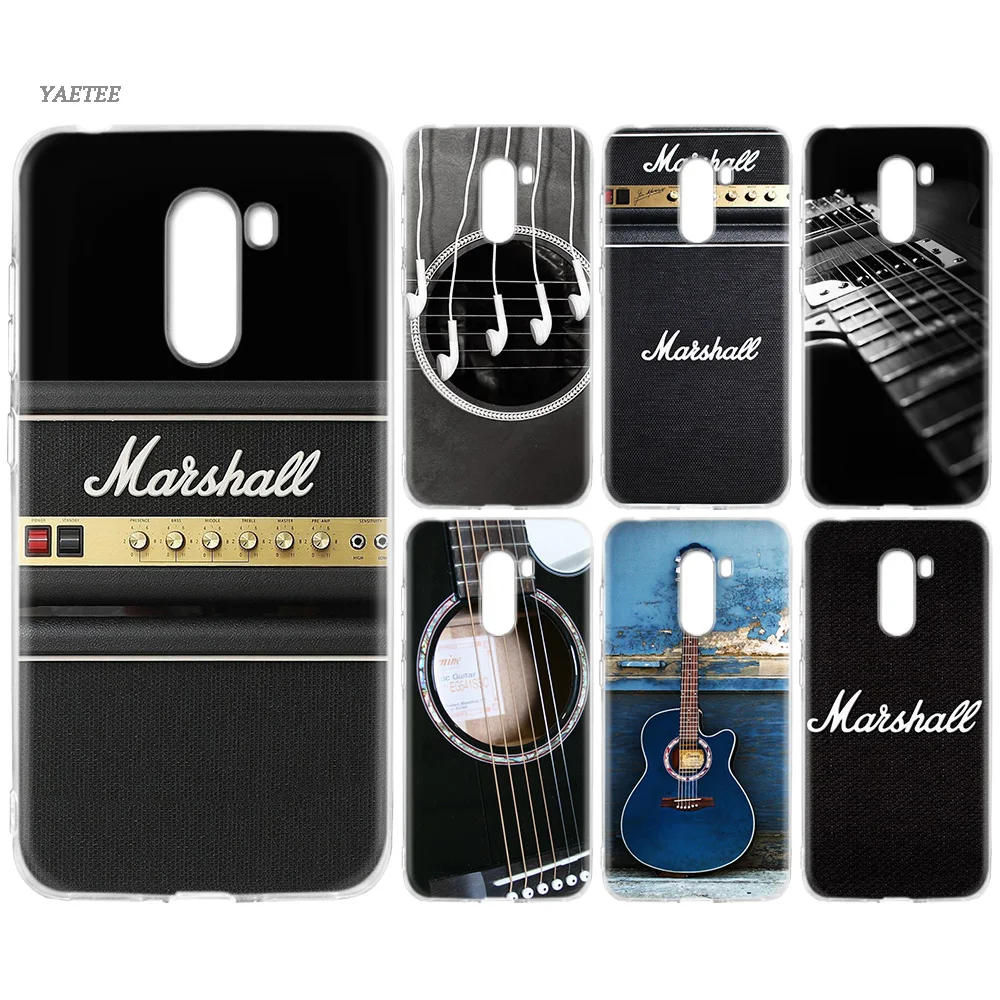 

Guitar art Soft TPU Bumper Case For Xiaomi Redmi S2 Y3 Y2 Note 7 6 Pro 5 4 4X Xiomi Mi F1 A2 8 Lite 9 Cover Coque