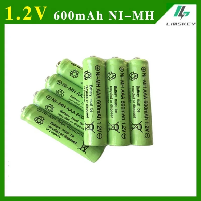 3 шт./лот AAA 600mAh 1,2 V Quanlity аккумуляторная батарея AAA Ni-MH 1,2 V аккумуляторная батарея 3A Baterias Bateria AAA 3* Aa батарея