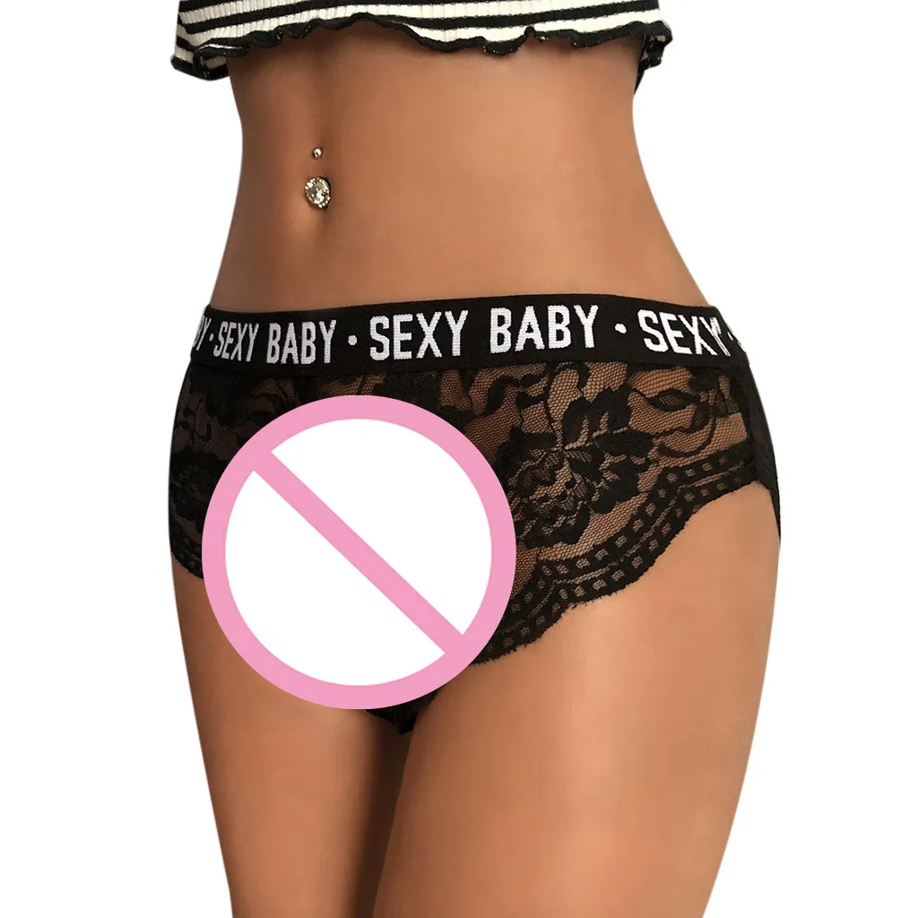 

snowshine YL5 New Women Sissy Lace Sexy Hollow Lingerie Babydoll Underpants Bandage Underwear free shipping