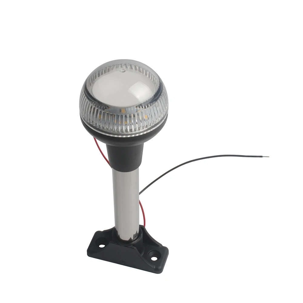 

12V Marine Navigation Light Yacht Boat White LED Stern Anchor Light All Round 360 Degree Light 186MM
