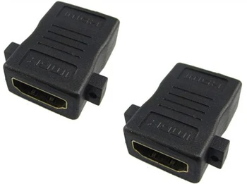 

10pcs HDMI Female to Female F/F Screw Lock Panel Mount Adapter Connector Extender 1080P