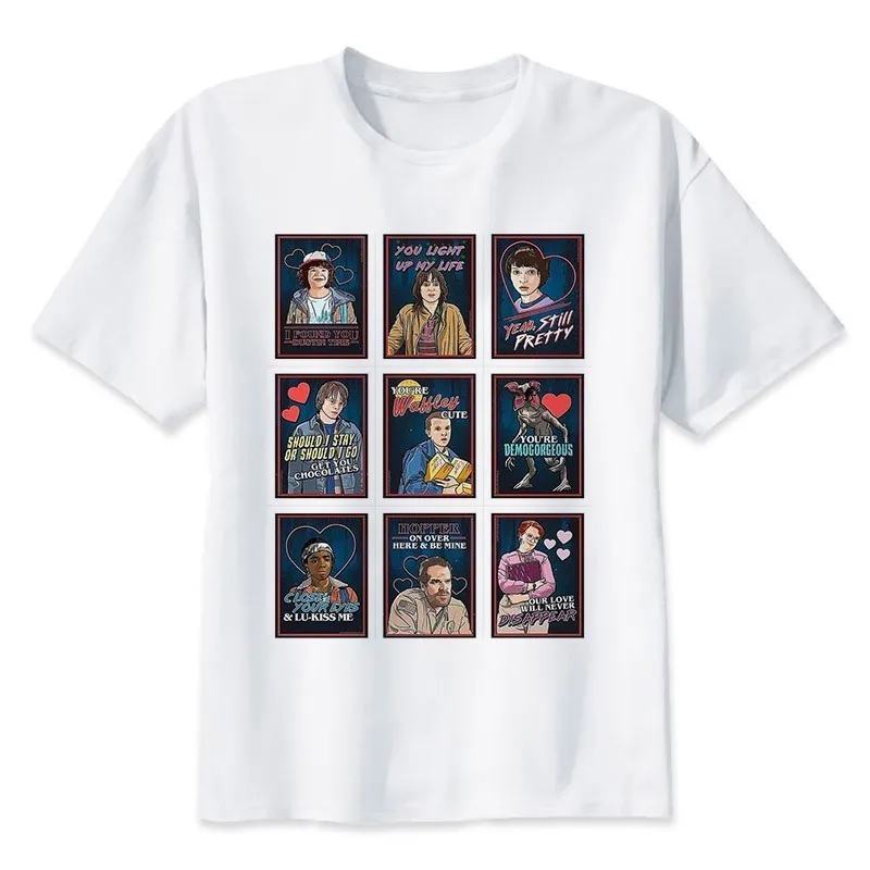 Новейшая модель года, футболка «странные вещи», забавная футболка Eleven Demogorgon с перевернутым дном, дизайнерская футболка классная, модная мужская футболка, Топы, Прямая поставка - Цвет: 5