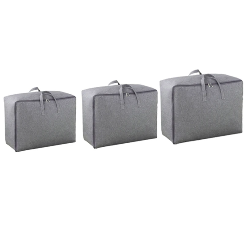 

3Pcs/Set Large Capacity Multifunction Oxford Cloth Storage Bag Closet Organizer Quilt Storage Bag Travel Luggage Waterproof Mo