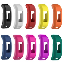 50 шт./лот, DHL силиконовый резиновый чехол для часы Garmin vivosmart HR фитнес-трекер рукав защитный чехол 10 Цвета