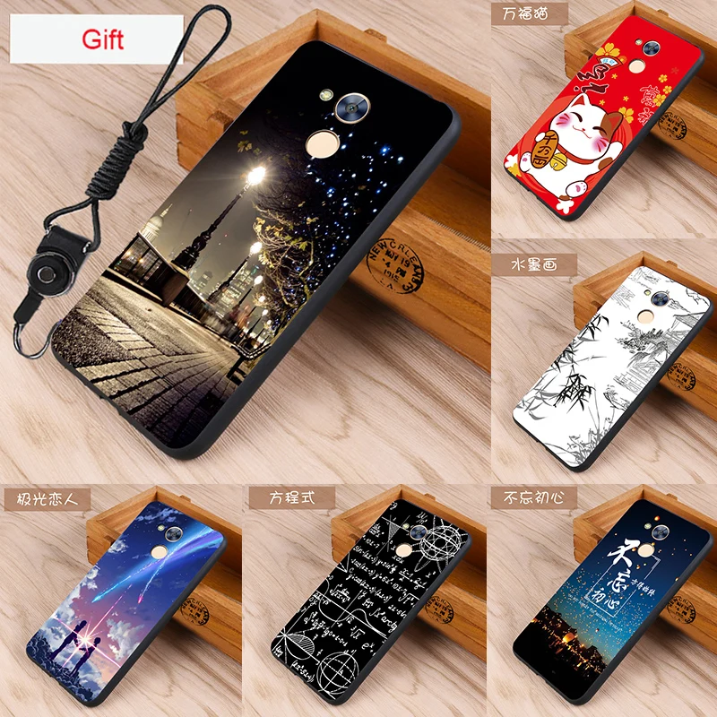 Чехол для Huawei honor 6a Оригинальный чехол чехол-сумка из кожи волка рыбы черепа Fundas